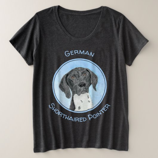 ドイツ短調ポイン絵画ター – Artオリジナル プラスサイズTシャツ (デザイン正面)