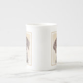 ドイツ短調ポイン絵画ター – Artオリジナル ボーンチャイナマグカップ (正面)