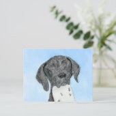 ドイツ短調ポイン絵画ター – Artオリジナル ポストカード (スタンド正面)