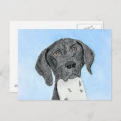 ドイツ短調ポイン絵画ター – Artオリジナル ポストカード (正面/裏面)