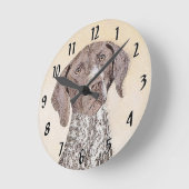 ドイツ短調ポイン絵画ター – Artオリジナル ラウンド壁時計 (傾斜)