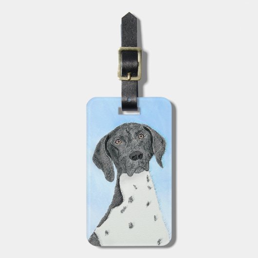 ドイツ短調ポイン絵画ター – Artオリジナル ラゲッジタグ (正面縦)