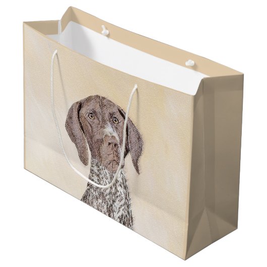 ドイツ短調ポイン絵画ター – Artオリジナル ラージペーパーバッグ (正面アングル)