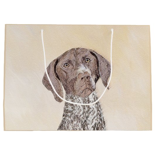 ドイツ短調ポイン絵画ター – Artオリジナル ラージペーパーバッグ (裏面)