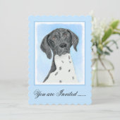 ドイツ短調ポイン絵画ター – Artオリジナル 招待状 (スタンド正面)