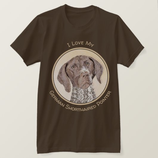 ドイツ短調ポイン絵画ター – Artオリジナル Tシャツ (デザイン正面)