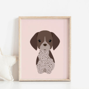 ドイツ短髪の子犬子供部屋キッズルームポスター ポスター