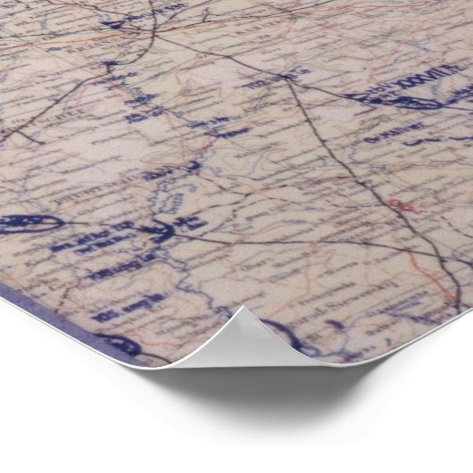 ドイツ第2次世界大戦バトルマップ！ロシア！ ポスター (角)