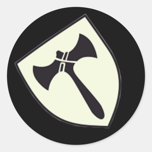 ドイツ第2次世界大戦空軍ルフトワッフェエンブレムロゴ ラウンドシール (正面)