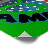 ドイツ系アメリカサッカーのポスター ポスター (角)