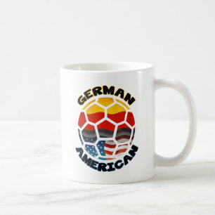 ドイツ系アメリカサッカーボール コーヒーマグカップ