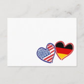 ドイツ系アメリカハート国旗 エンクロージャーカード (裏面)