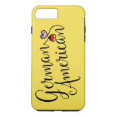 ドイツ系アメリカ人の絡み合ったハート携帯電話ケース Case-Mate iPhoneケース (裏面)