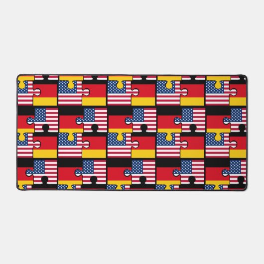 ドイツ系アメリカ人ジグソー デスクマット (正面)