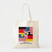 ドイツ系アメリカ人モノグラム トートバッグ (正面)