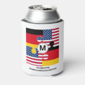 ドイツ系アメリカ人モノグラム 缶クーラー (缶裏面)