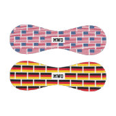 ドイツ系アメリカ人モノグラム 野球ボール (パネル)