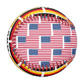 ドイツ系アメリカ人モノグラム 野球ボール (正面左)