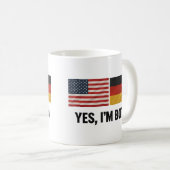 ドイツ系アメリカ人 Yes I'm Both - ドイツとアメリカの二重国籍 コーヒーマグカップ (正面右)