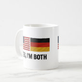 ドイツ系アメリカ人 Yes I'm Both - ドイツとアメリカの二重国籍 コーヒーマグカップ (正面左)