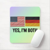 ドイツ系アメリカ人 Yes I'm Both - ドイツとアメリカの二重国籍 マウスパッド (マウス)