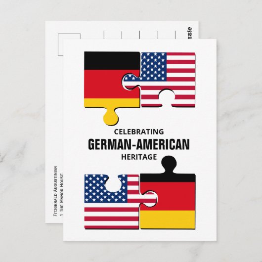 ドイツ系アメリカ伝統 ポストカード (正面/裏面)