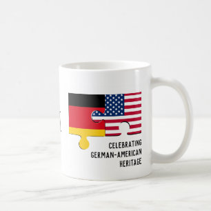 ドイツ系アメリカ伝統 モノグラム コーヒーマグカップ