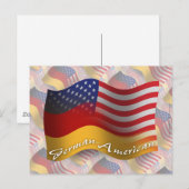 ドイツ系アメリカ国旗 ポストカード (正面/裏面)