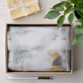 ドイツ素朴シェパードと冬のホリデーシーン 薄葉紙 (ギフト)