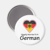 ドイツ結婚した人に喜んで マグネット (正面/裏面)