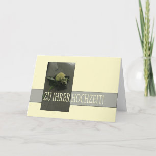 ドイツ結婚語の祝辞 カード