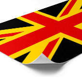 ドイツ統一されたイギリス国旗 ポスター (角)