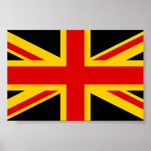 ドイツ統一されたイギリス国旗 ポスター
