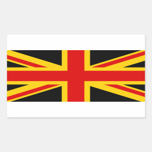 ドイツ統一されたイギリス国旗 長方形シール