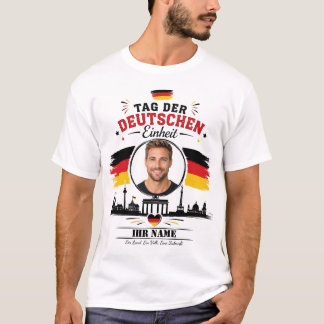 ドイツ統一の日フォトパーソナルギフト Tシャツ