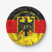 ドイツ統一記念日、ドイツ国民記念日7" ペーパープレート (正面)