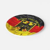 ドイツ統一記念日、ドイツ国民記念日7" ペーパープレート (アングル)