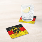 ドイツ統一記念日、ドイツ国民記念日 スクエアペーパーコースター (インサイチュ)