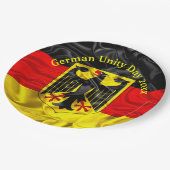ドイツ統一記念日、ドイツ国民記念日 ペーパープレート (アングル)