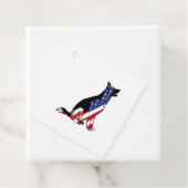 ドイツ羊飼いアメリカ国旗の愛国犬 フェイバータグ (インサイチュ)