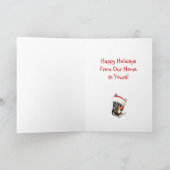 ドイツ羊飼いクリスマスサンタパップ シーズンカード (内部)