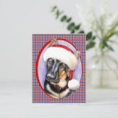 ドイツ羊飼いクリスマスサンタパップ 招待状 (スタンド正面)