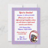 ドイツ羊飼いクリスマスサンタパップ 招待状 (裏面)