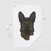 ドイツ羊飼いデザインドイツ羊飼いギフトドッグO ゴルフタオル (インサイチュ)