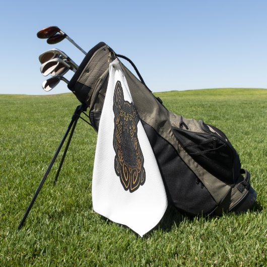 ドイツ羊飼いデザインドイツ羊飼いギフトドッグO ゴルフタオル (グリーン)