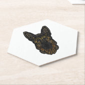 ドイツ羊飼いデザインドイツ羊飼いギフトドッグO ペーパーコースター (アングル)