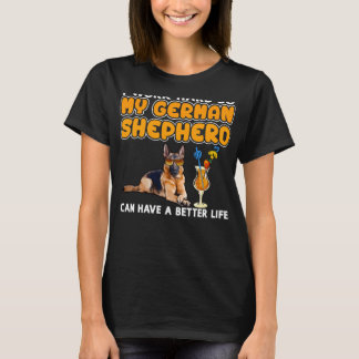 ドイツ羊飼いドイツ羊飼い&Quot I作業懸命 Tシャツ