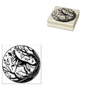 ドイツ羊飼いドッグアートフローラドイツ羊飼い犬 ラバースタンプ (押印)