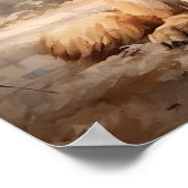 ドイツ羊飼いドッグアートプリントポスター ポスター (角)