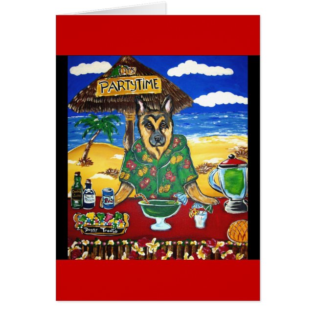 ドイツ羊飼いバーテンダー (正面)